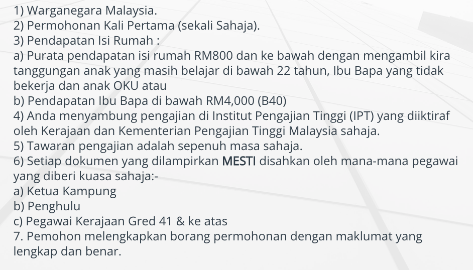 Bantuan Pendidikan Ke IPT Yayasan JCorp. Semak Syarat Kelayakan & Buat Permohonan Disini