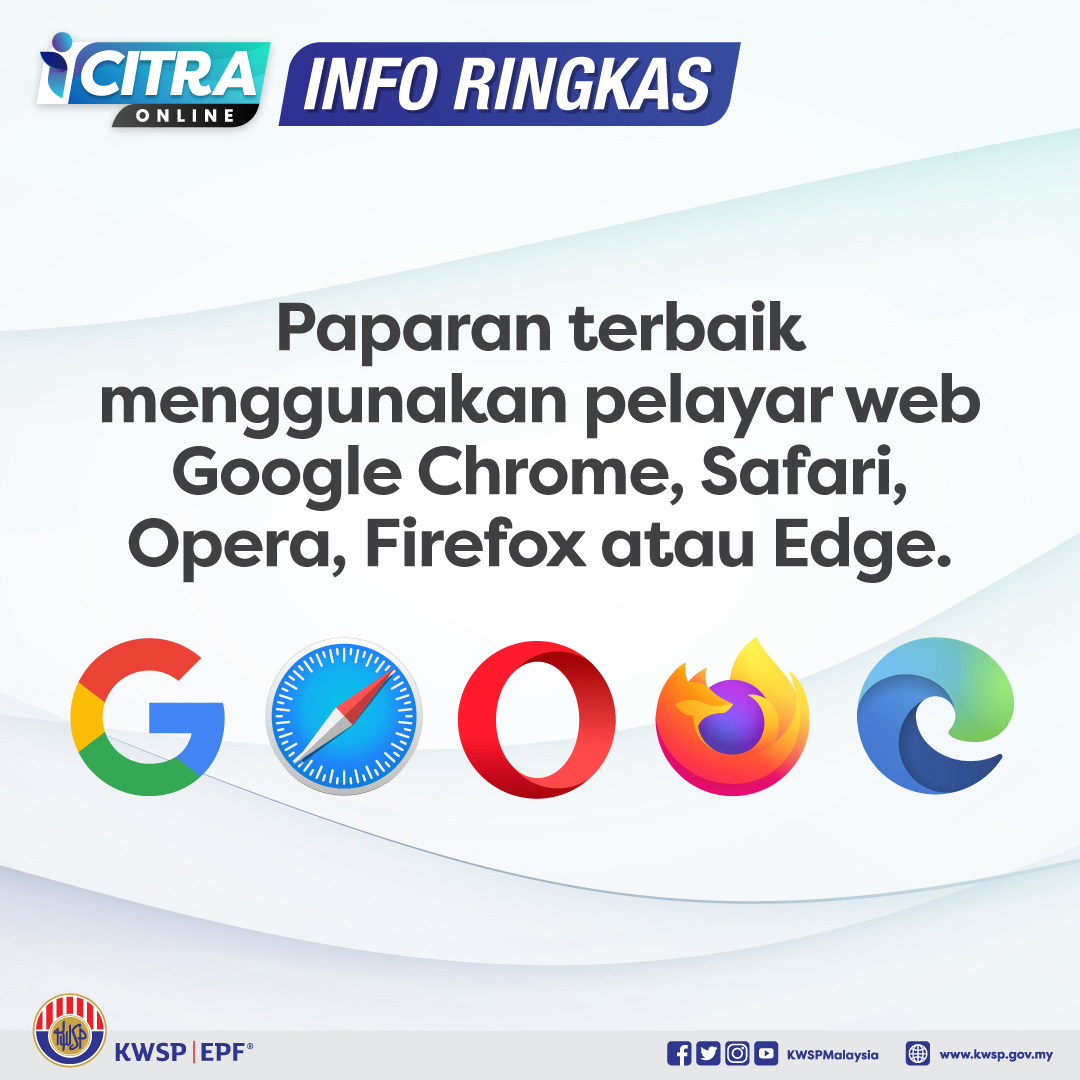 Guna 5 Web Browser Ini & Confirm Permohonan iCitra Anda Lebih Lancar. Cubalah!