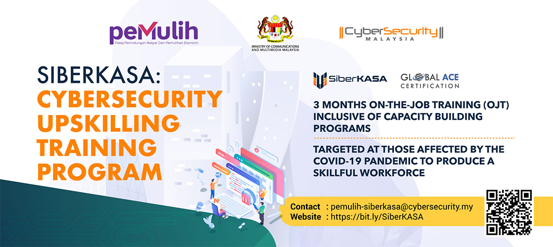 Cara Mohon Program SiberKASA Latihan Kemahiran Keselamatan Siber PEMULIH. Elaun RM1,200 Sebulan Menanti Ada!