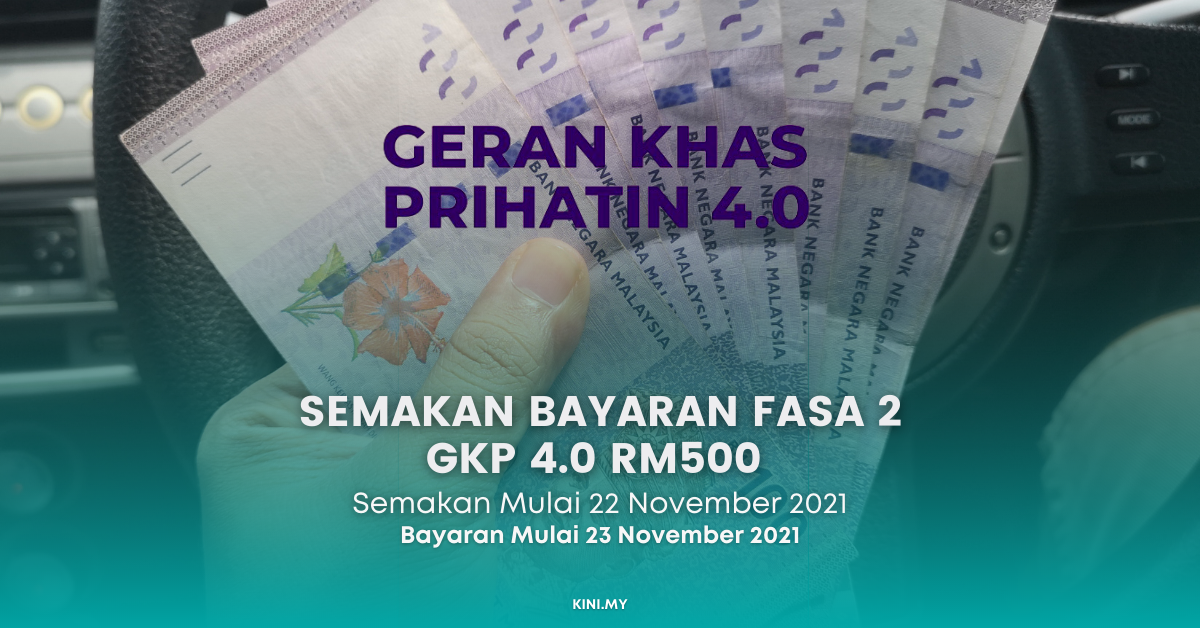 Semakan Bayaran Fasa 2 GKP 4 0 RM500 Mulai 22 November Bayaran Mulai