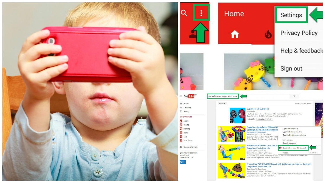 Cara 'Block' Video YouTube Yang Tak Senonoh Dari Anak-Anak