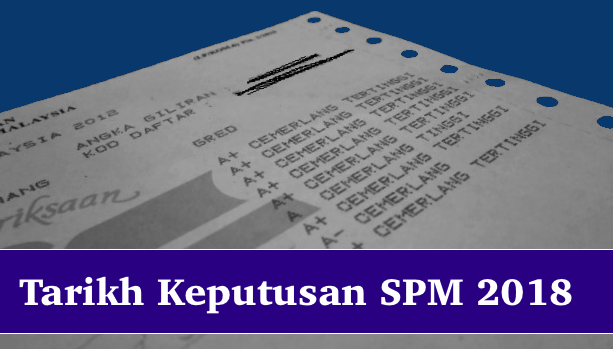 Keputusan Rasmi Sijil Pelajaran Malaysia (SPM) 2017 Bakal Diumumkan 15