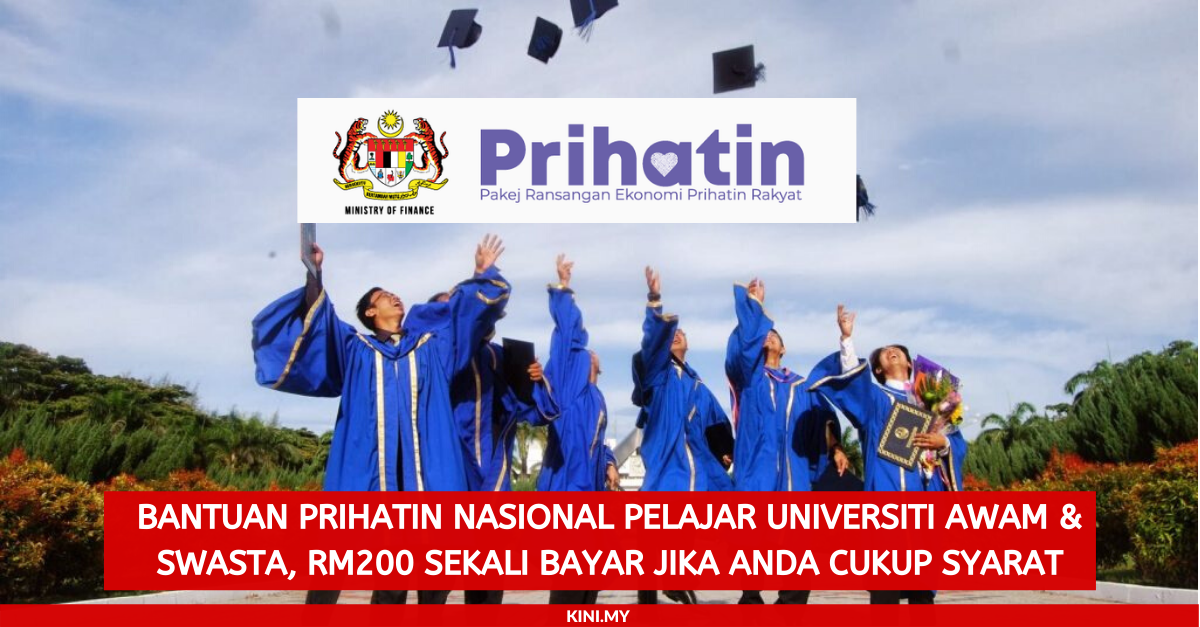 Bagaimana Mohon Bantuan Prihatin Nasional Pelajar Universiti Awam Swasta Rm200 Sekali Bayar Jika Cukup Syarat Portal Kini