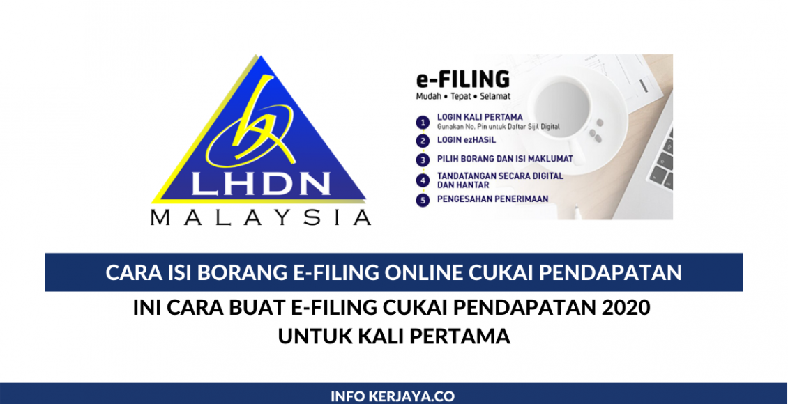 Cara Isi Borang e-Filing Online Cukai Pendapatan LHDN ezHasil