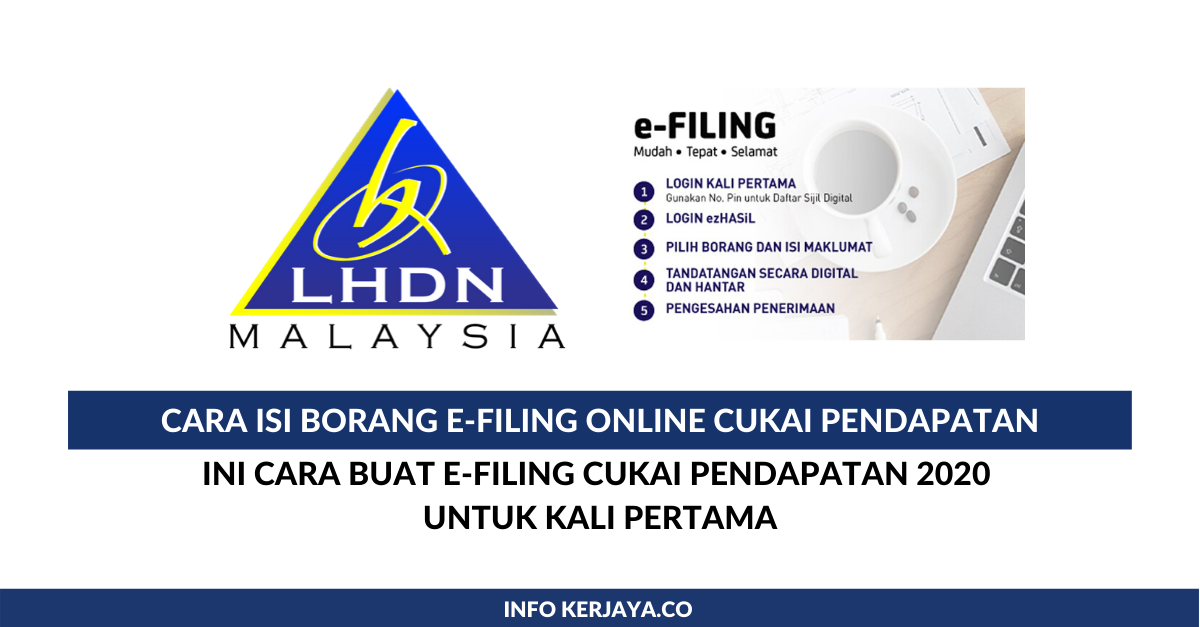 Cara Isi Borang e-Filing Online Cukai Pendapatan LHDN 