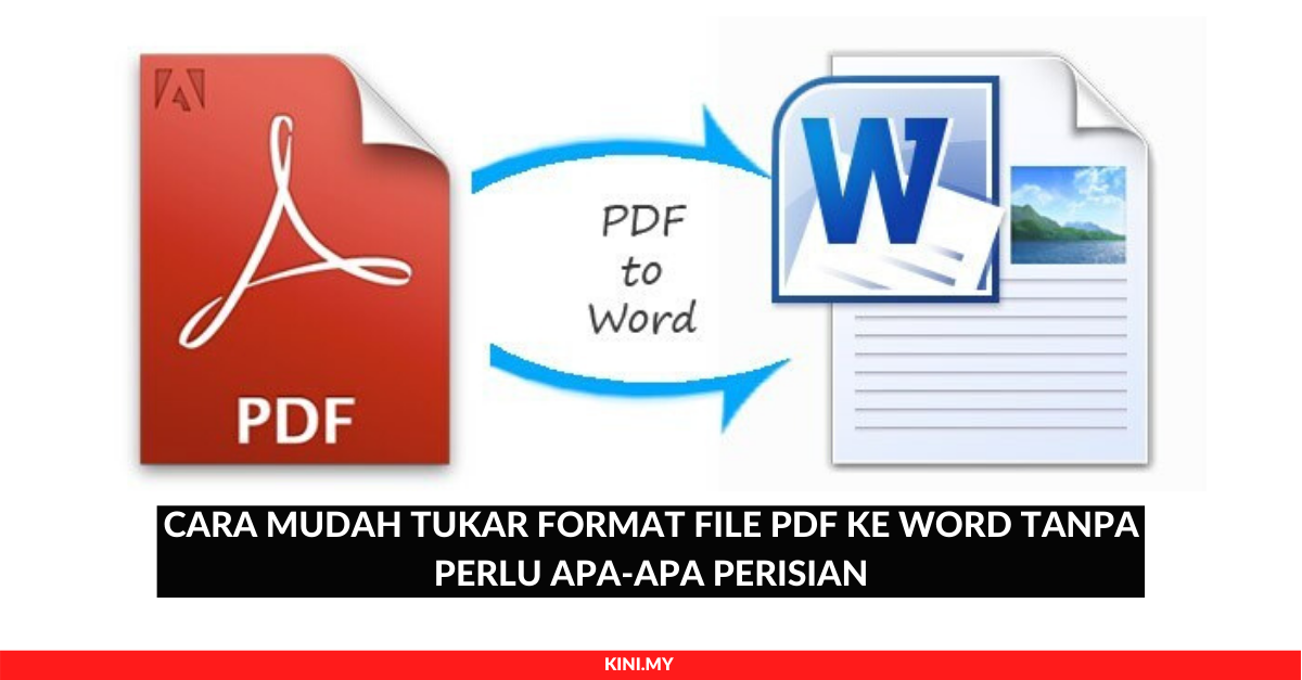 Cara Mudah Tukar Format File Pdf Ke Word Tanpa Perlu Apa Apa Perisian Riset