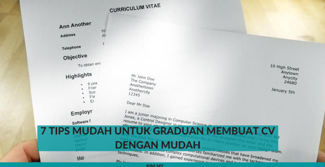 7 Tips Mudah Untuk Graduan Membuat CV Dengan Mudah
