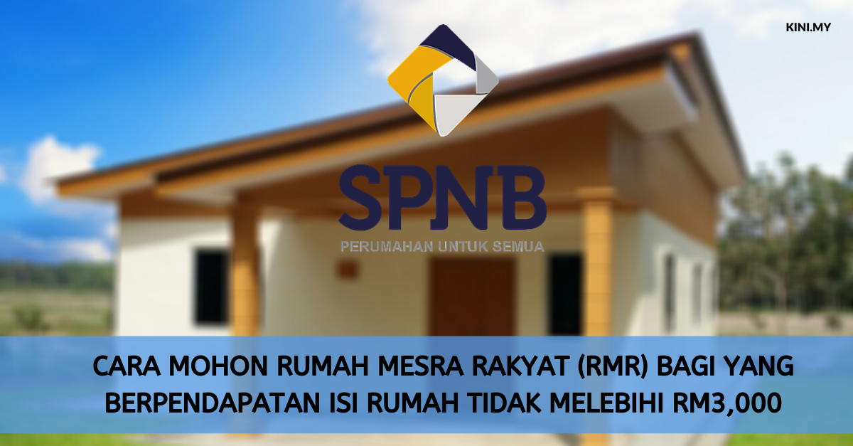 Cara Mohon Rumah Mesra Rakyat (RMR) Bagi Yang Berpendapatan Isi Rumah Tidak Melebihi RM3,000