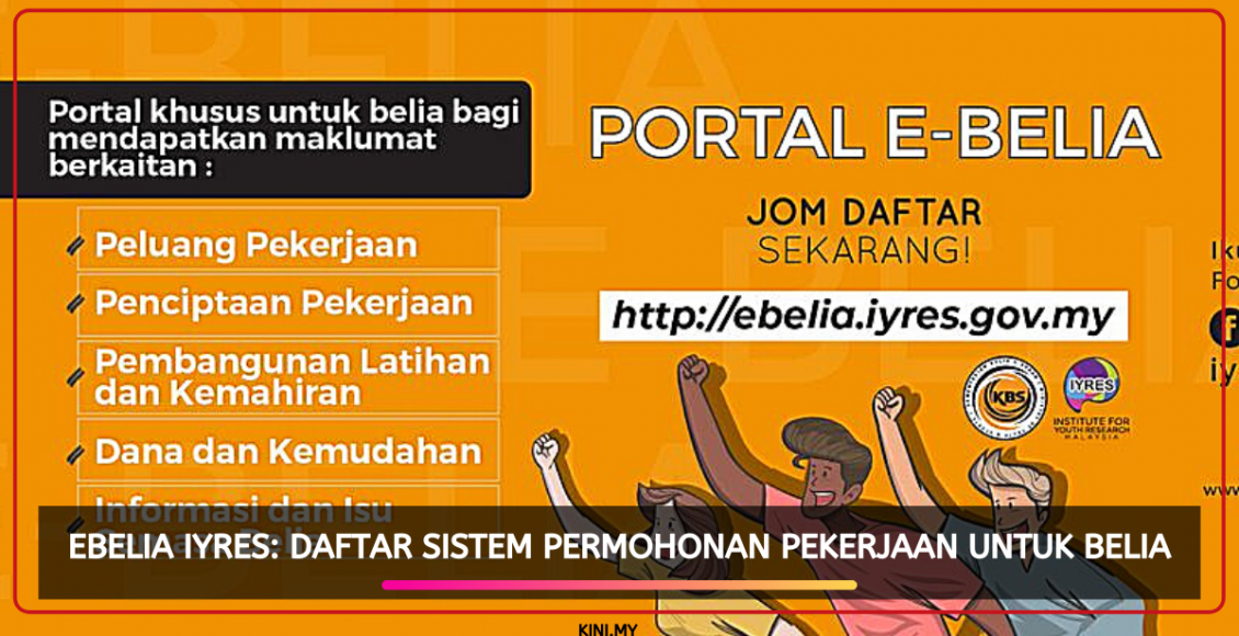 eBelia IYRES: Daftar Sistem Permohonan Pekerjaan Untuk Belia