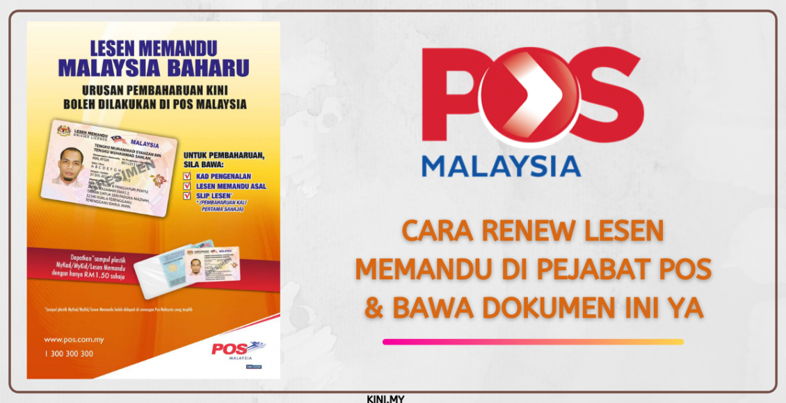 Cara Renew Lesen Memandu Di Pejabat Pos & Bawa Dokumen Ini Ya