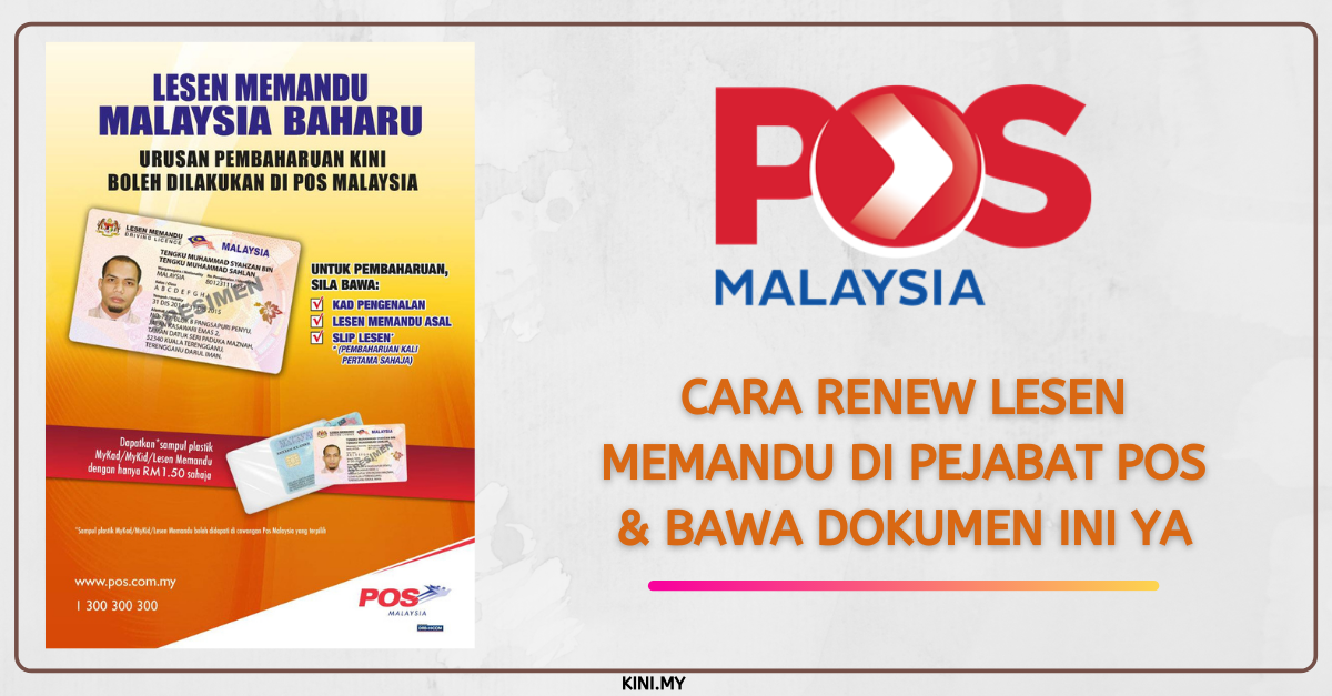 Pos malaysia renew lesen
