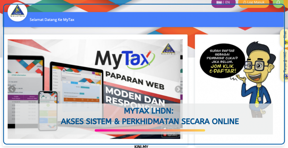 MyTax LHDN_ Akses Sistem & Perkhidmatan Secara Online