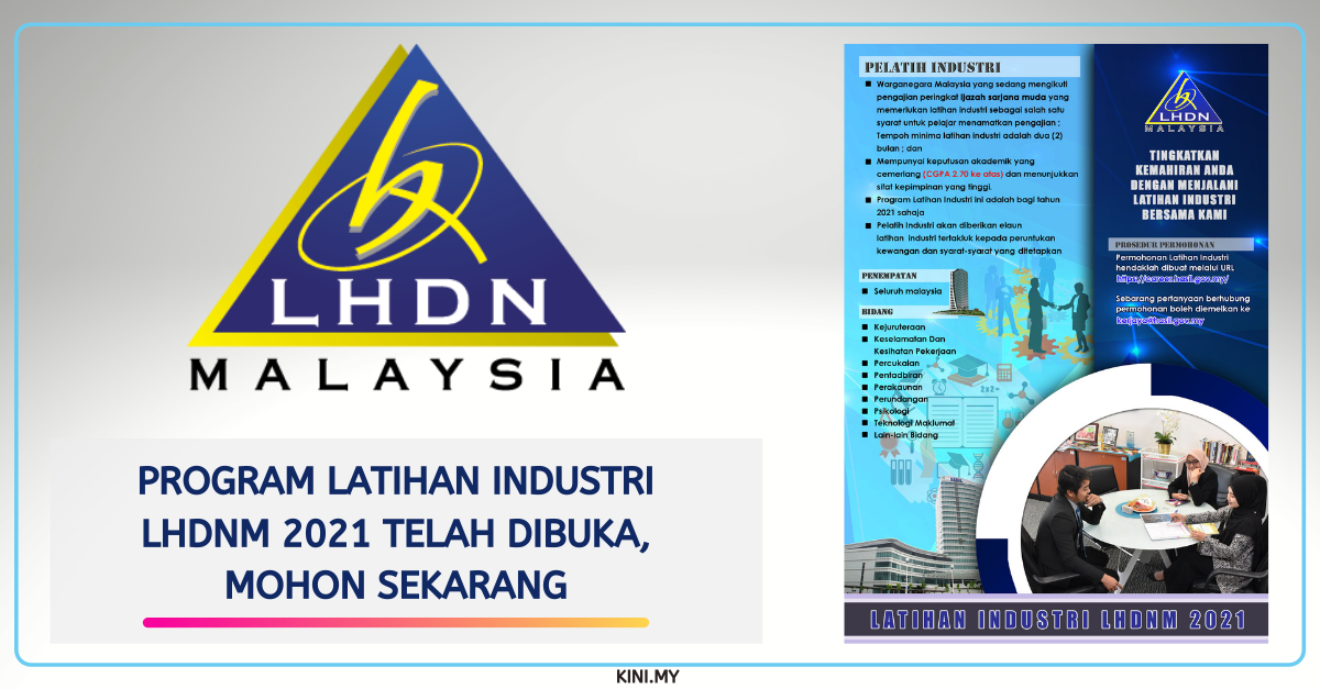 Program Latihan Industri LHDN 2021 Telah Dibuka, Mohon ...
