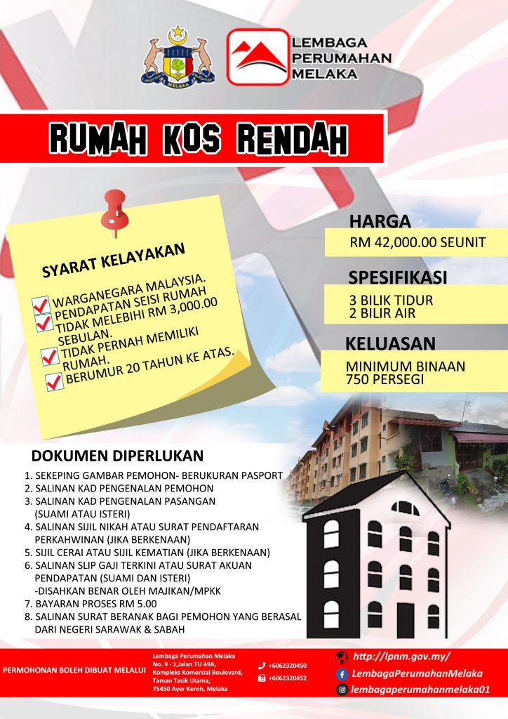 6 Kategori Rumah Mampu Milik Melaka, LPNM. Semak Syarat ...