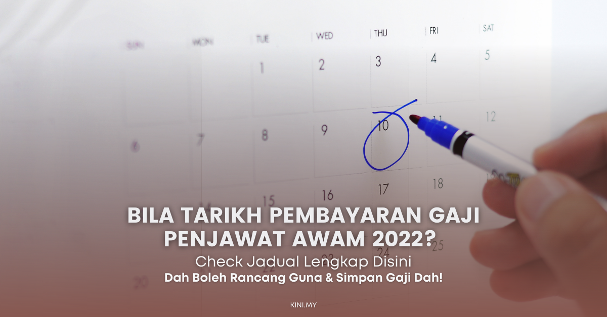 Gaji 2022 kalendar Jadual (Tarikh)
