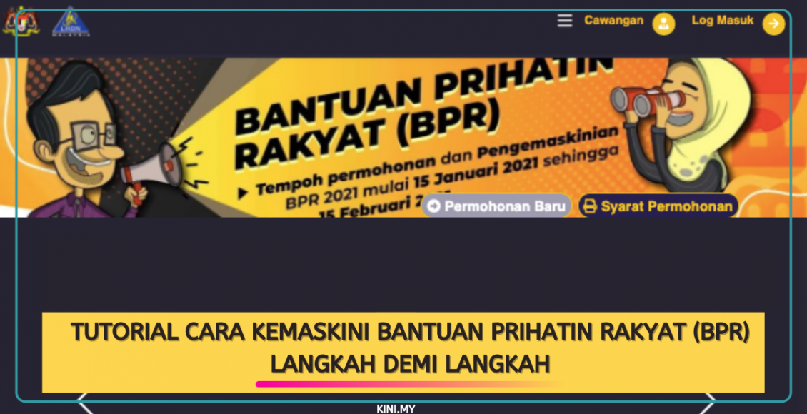 Tutorial Cara Kemaskini Bantuan Prihatin Rakyat (BPR) Langkah Demi Langkah