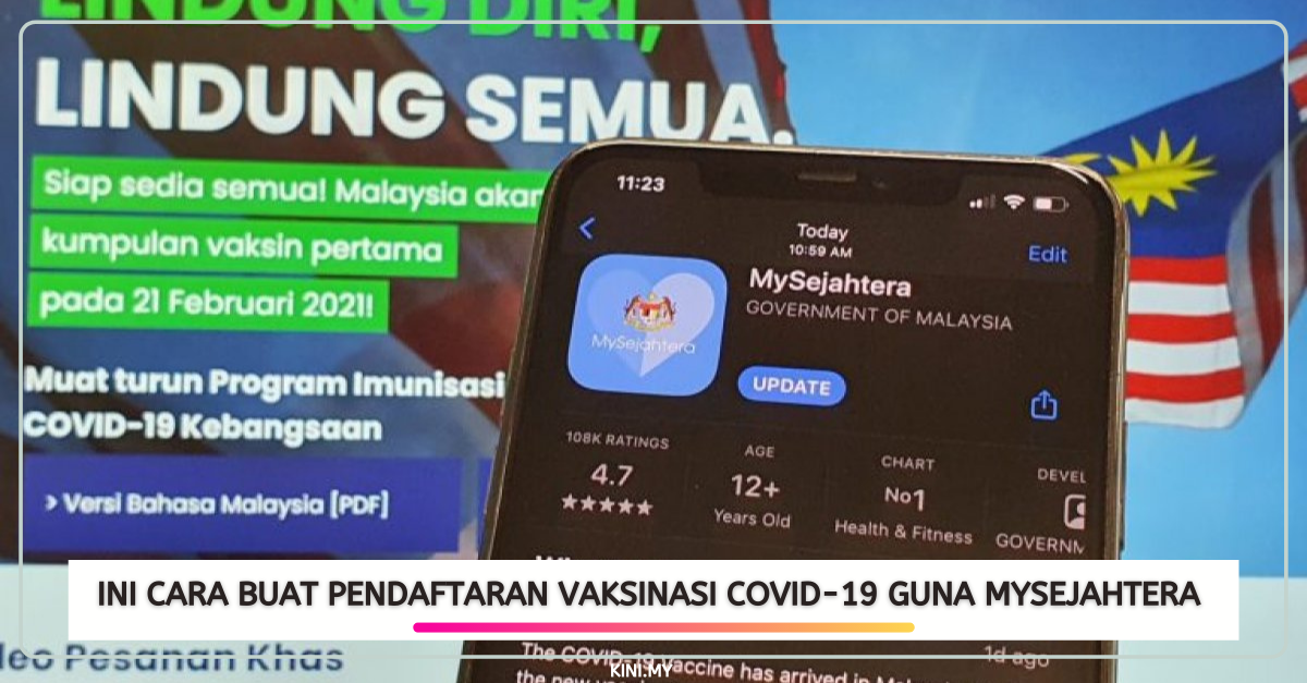 Ini Cara Buat Pendaftaran Vaksinasi Covid-19 Guna MySejahtera