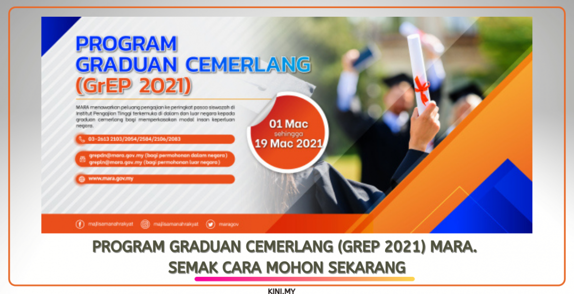 Program Graduan Cemerlang (GrEP 2021) MARA. Semak Cara Mohon Sekarang