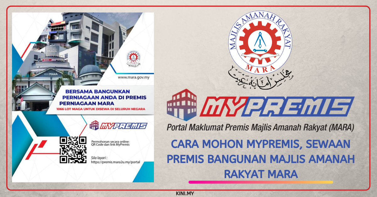 Cara Mohon MyPremis, Sewaan Premis Bangunan Majlis Amanah Rakyat MARA