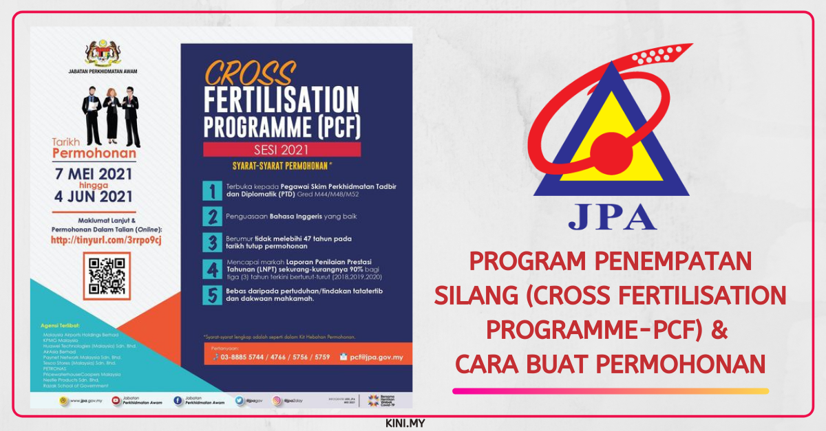 Program Penempatan Silang (Cross Fertilisation Programme-PCF) & Cara Buat Permohonan
