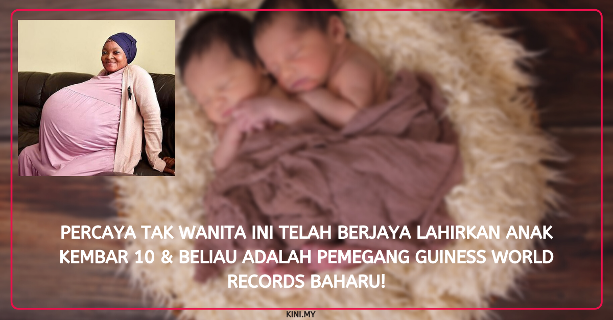 Percaya Tak Wanita Ini Telah Berjaya Lahirkan Anak Kembar 10 & Beliau Adalah Pemegang Guiness World Records Baharu!