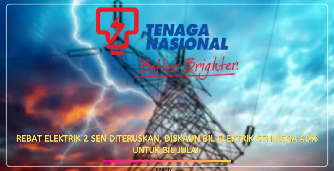 Rebat Elektrik 2 Sen Diteruskan, Diskaun Bil Elektrik Sehingga 40% Untuk Bil Julai