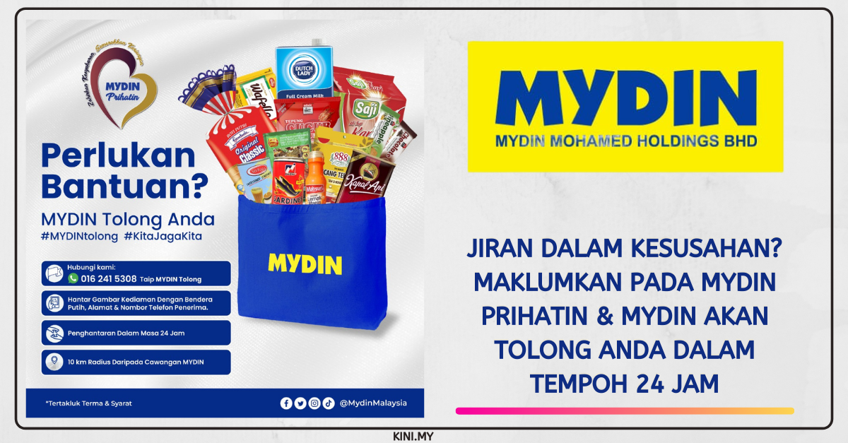 Jiran Dalam Kesusahan? Maklumkan Pada Mydin Prihatin & Mydin Akan Tolong Anda Dalam Tempoh 24 Jam