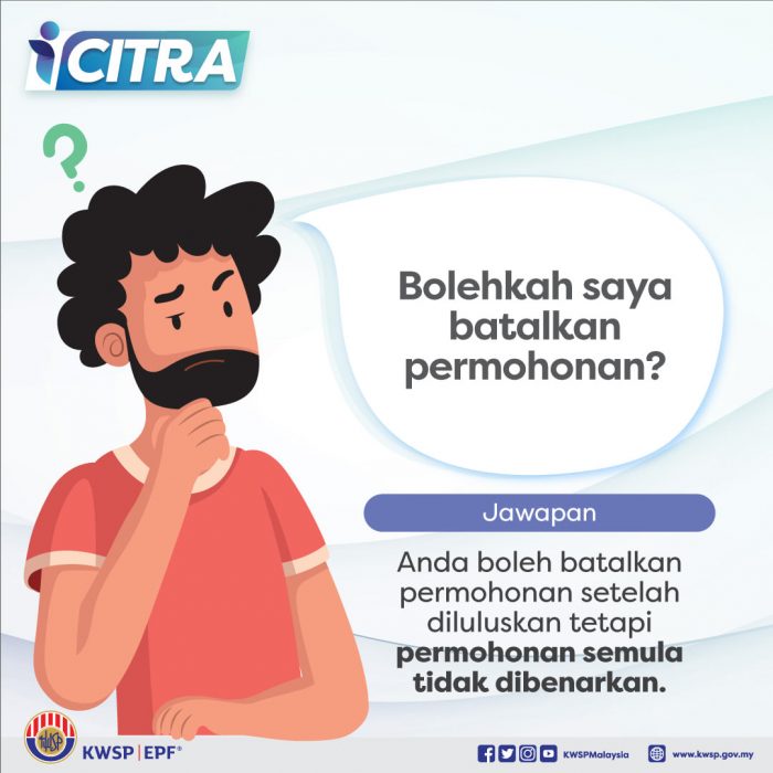 Nak Batalkan Permohonan iCitra KWSP & Nak Buat Pindaan Amaun? Ini