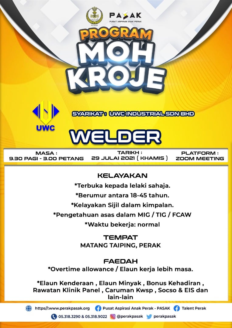 Jom Dapatkan Kerja Impian Anda Melalui Program Moh Kroje Secara Online Aplikasi Zoom