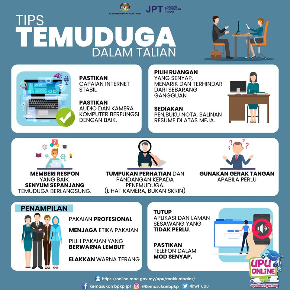 Tips Temuduga Kursus Pengajian Secara Online Untuk Ke IPTA. Jom Cuba Nanti!