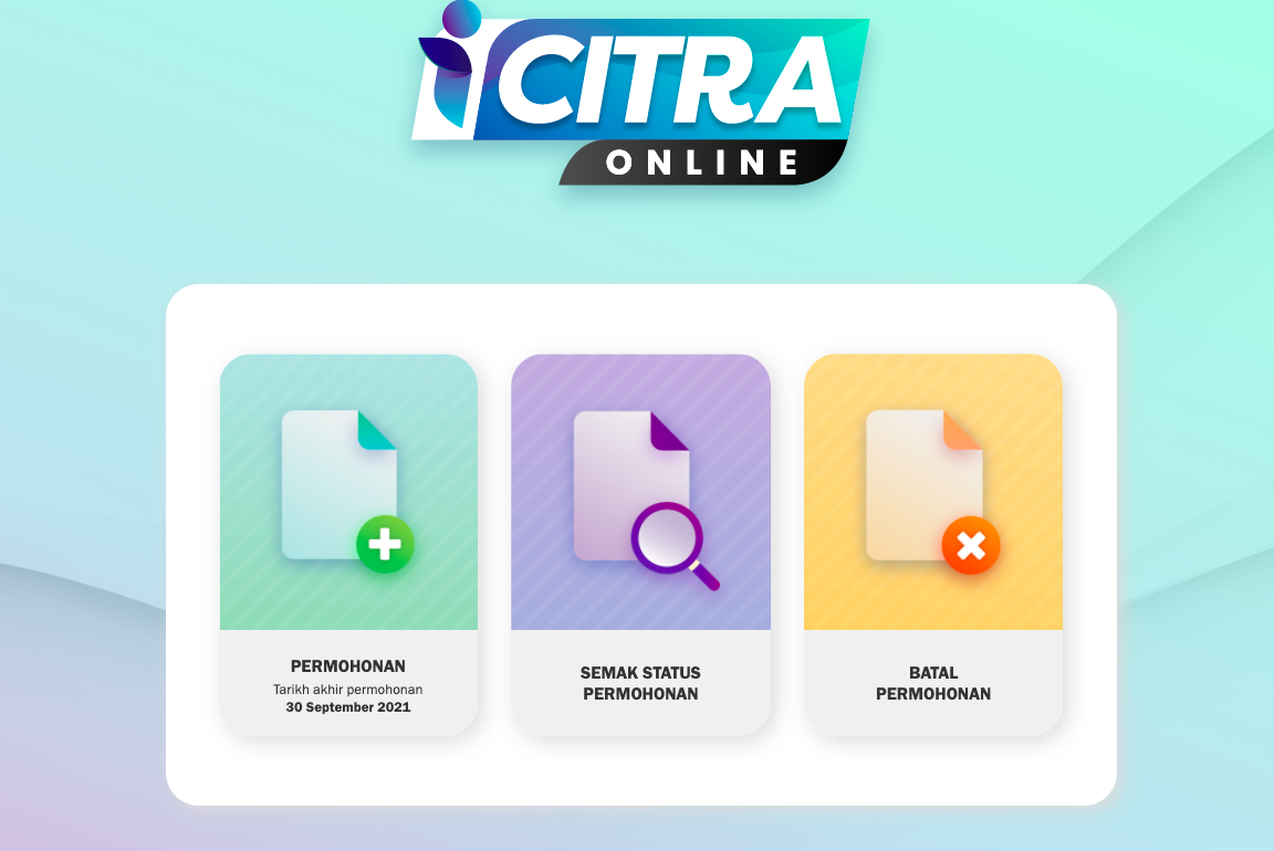Ingat, Tiada Permohonan Semula/Baharu Jika Batalkan Pengeluaran iCitra Online