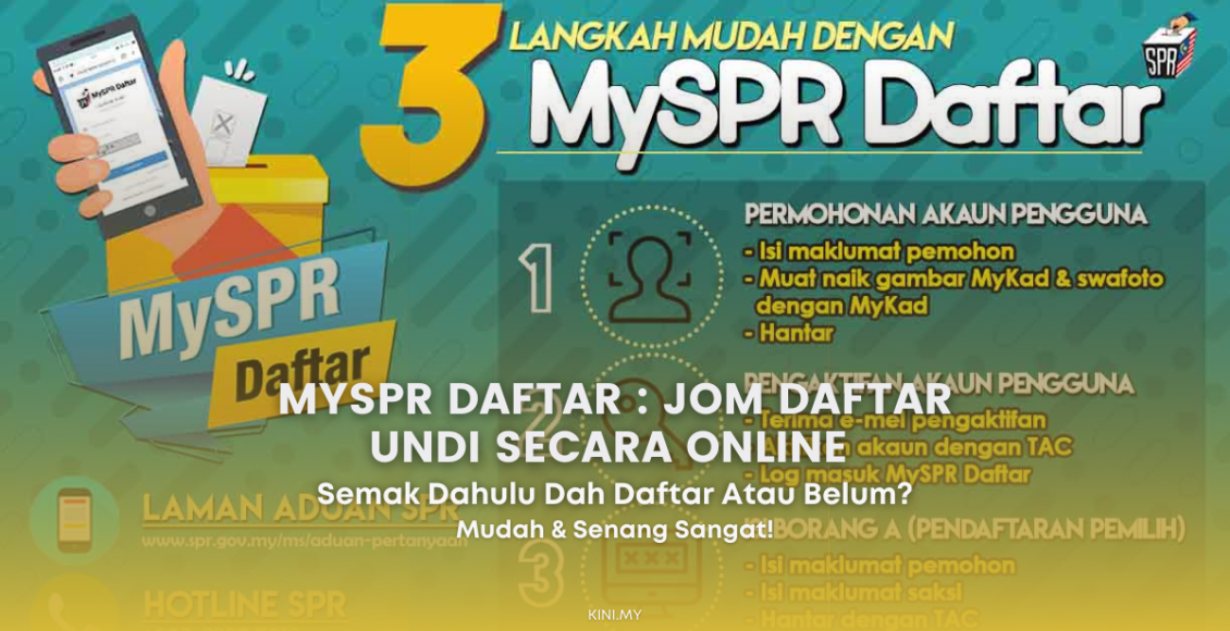 MySPR Daftar : Jom Daftar Undi Secara Online