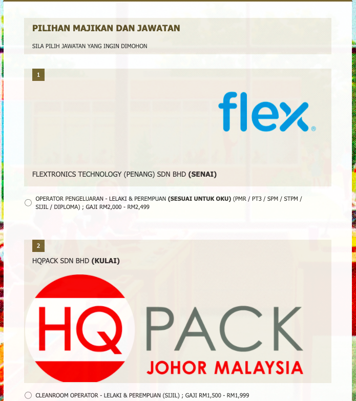 Lebih 1,000 Kekosongan Jawatan Di Karnival Kerjaya & Usahawan Wanita Negeri Johor. Mohon Segera!