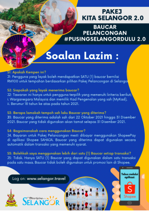 10,000 Baucar Pusing Selangor Dulu Bernilai RM100. Buat Tebusan Guna Shopee