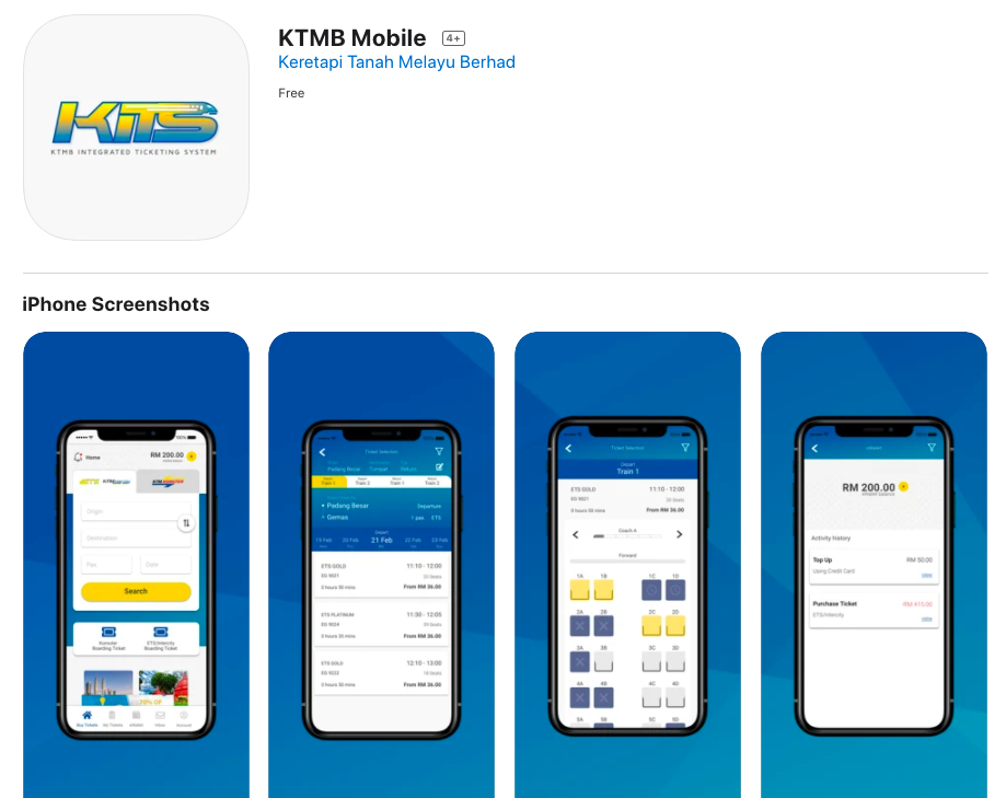Mudah Lagi Beli Tiket Tren ETS, KTM Antarabandar & KTM Komuter Guna KITS. Selamat & Cepat!