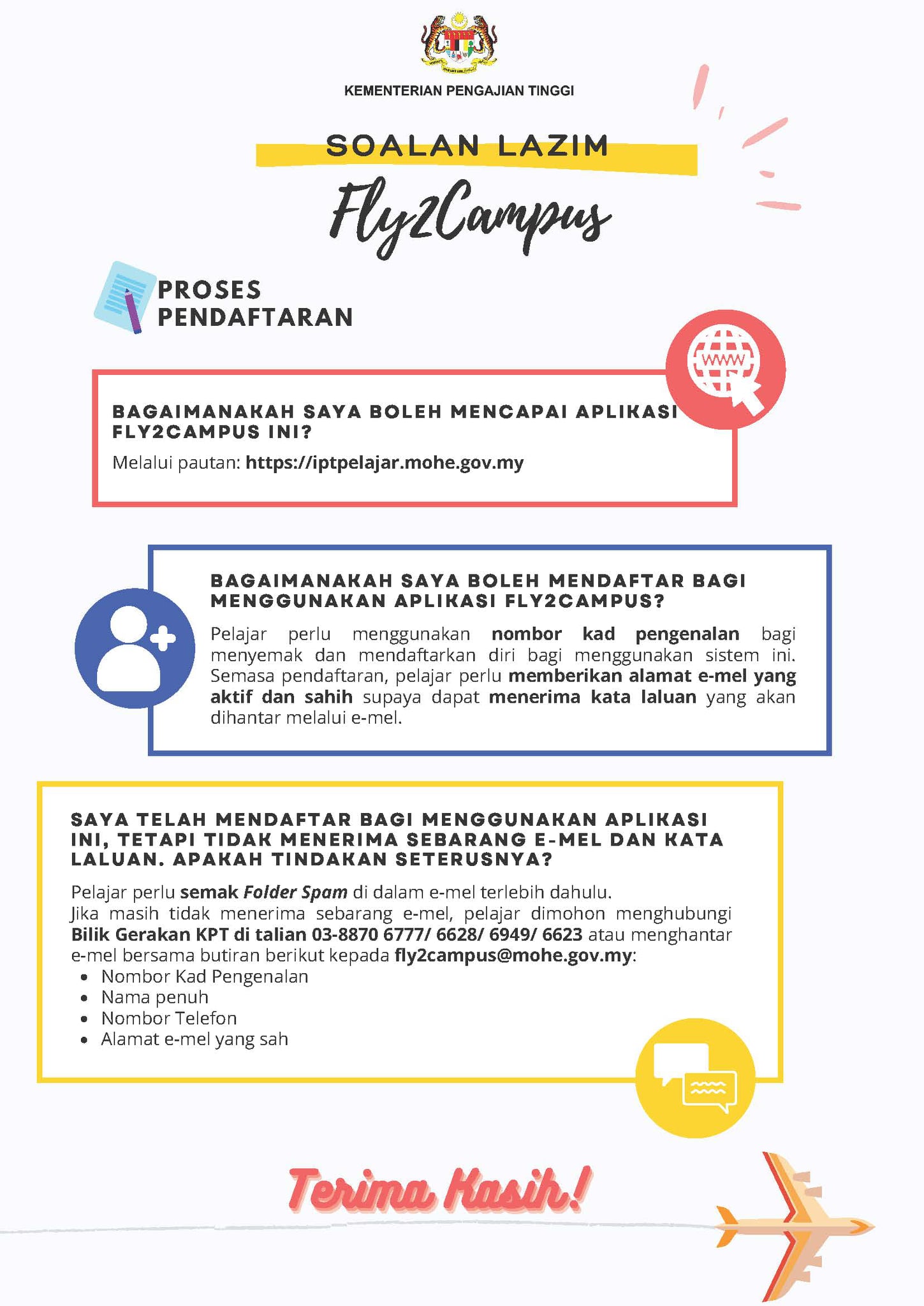 [Fly2Campus] Berikan Maklumat Tarikh Penerbangan Anda & Bersedia Untuk Pulang Ke Kampus Anda!