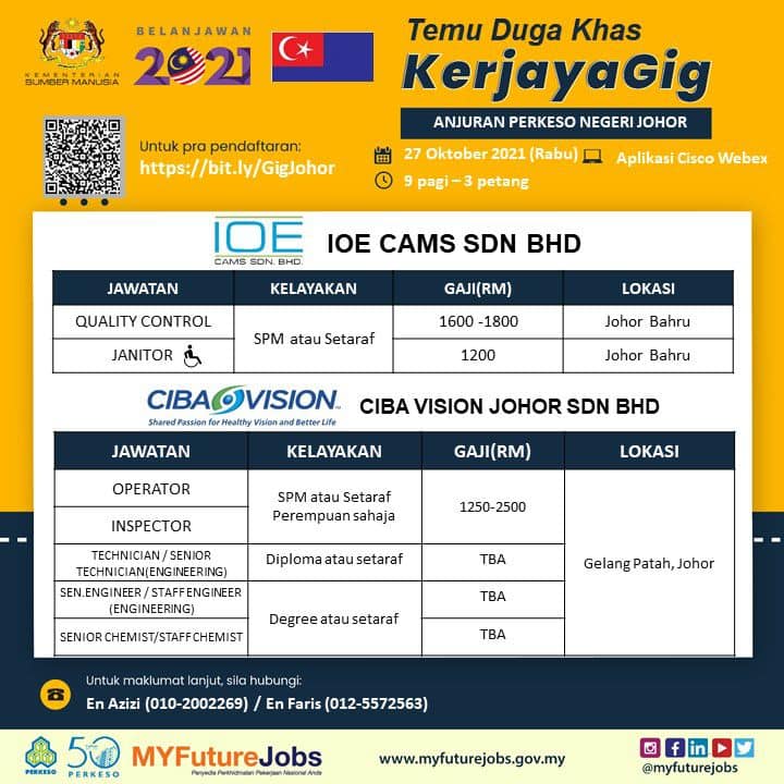 Ada Sijil, SPM, Diploma & Setaraf? Cepat Daftar Temuduga Khas