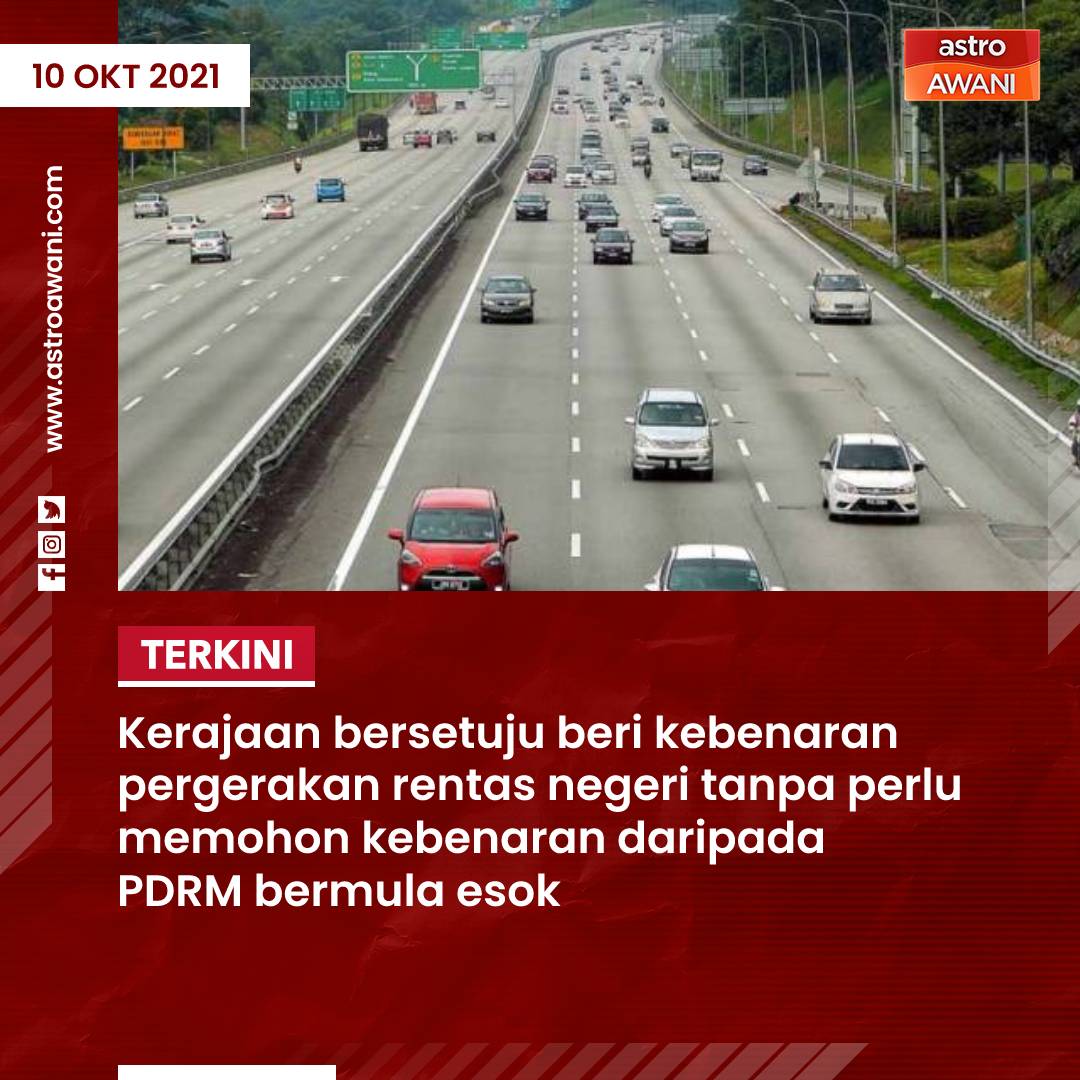 Rentas Negeri Mulai 11 Oktober 2021. Tak Perlu Mohon Kebenaran Daripada PDRM