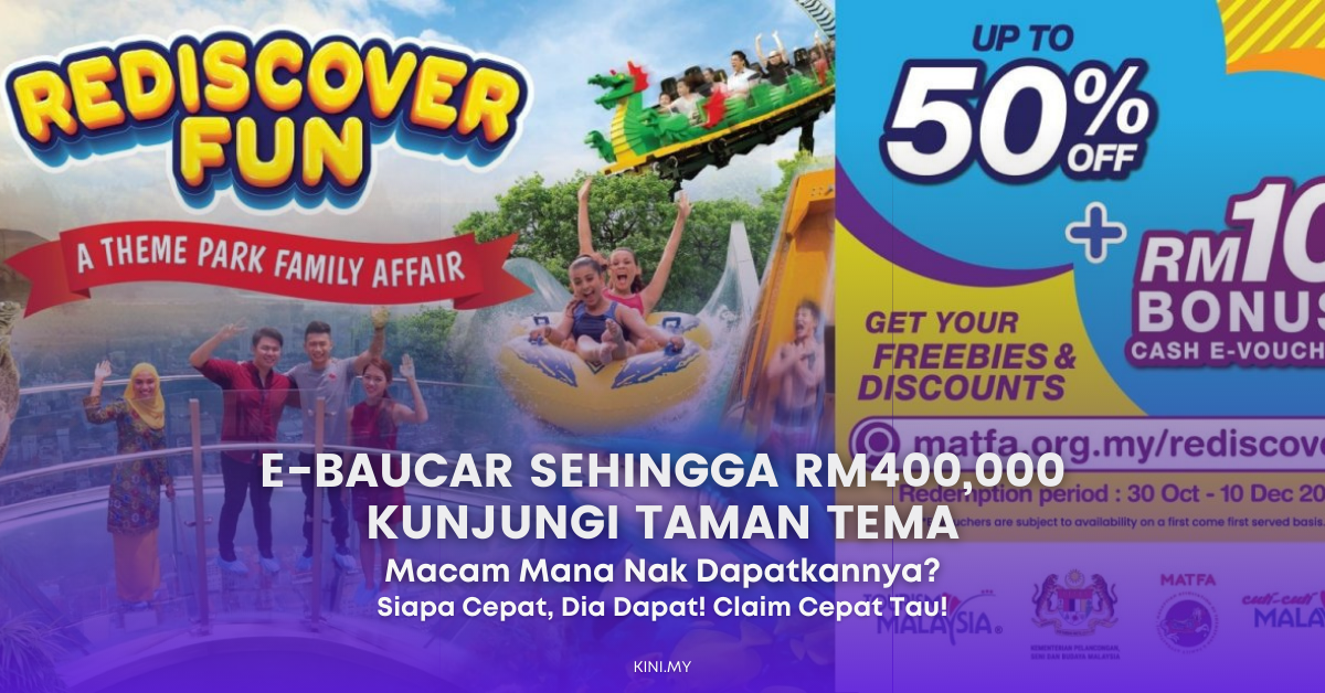 E-Baucar Sehingga RM400,000 Kunjungi Taman Tema. Macam Mana Nak Dapatkannya?