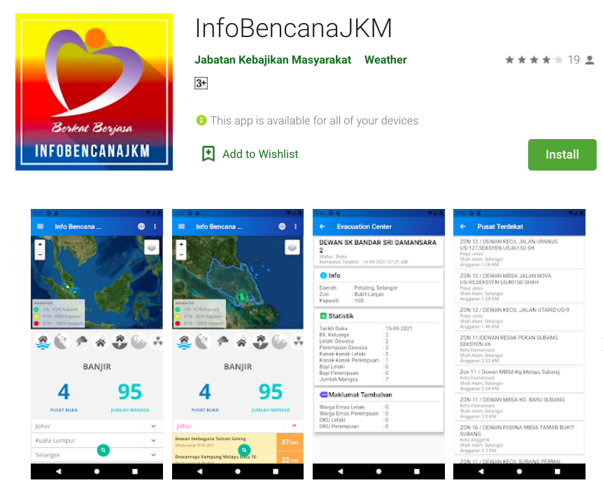 Muat Turun Aplikasi InfoBencana JKMv2. Install Siap-Siap Untuk Maklumat Terkini Bencana