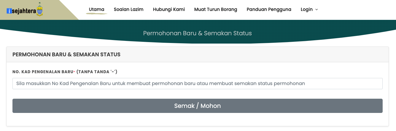 Cara Mohon Bantuan Insentif Teksi & Bas Sekolah iSejahtera Pulau Pinang