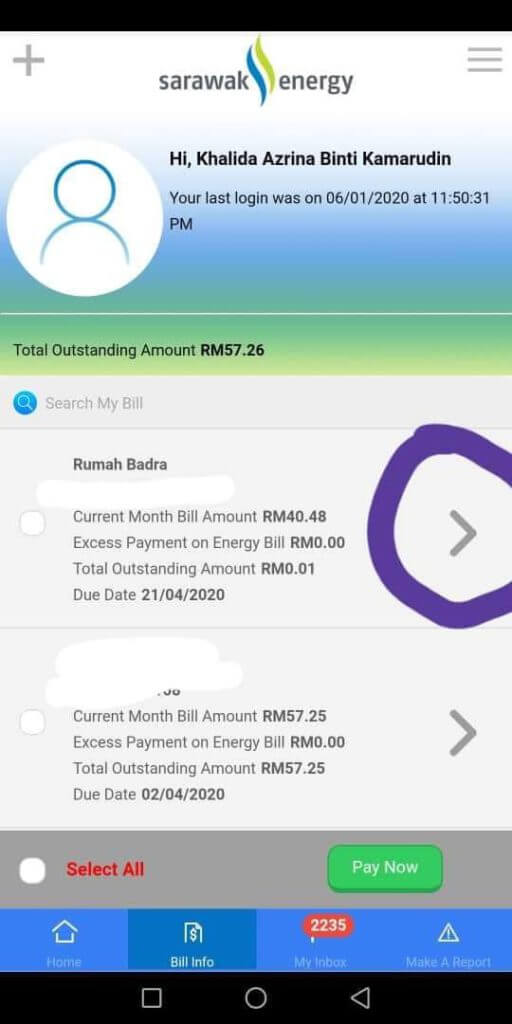 Orang Sarawak, Check Bil Elektrik SESCO Guna Apps SEB Cares Je!