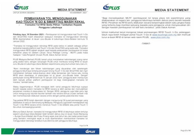 Isu RFID, Siapa Cakap TnG & SmartTag Tak Berguna Lagi? Ini Penjelasan PLUS!