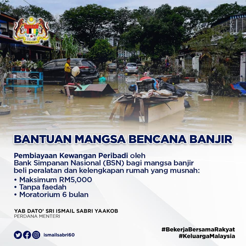 4 Inisiatif Bantuan Kerajaan Untuk Perusahaan Mikro, Kecil dan Sederhana (PMKS) Terkesan Banjir