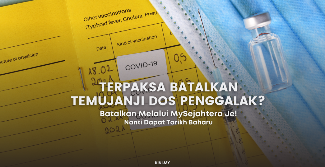 Terpaksa Batalkan Temujanji Dos Penggalak? Ini Cara Membatalkan Temujanji Guna MySejahtera