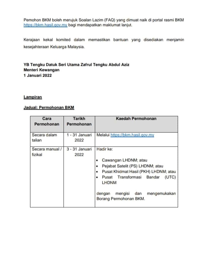 Bantuan Keluarga Malaysia (BKM) Telah Dibuka, 2 Cara Permohonan Yang Boleh Anda Apply