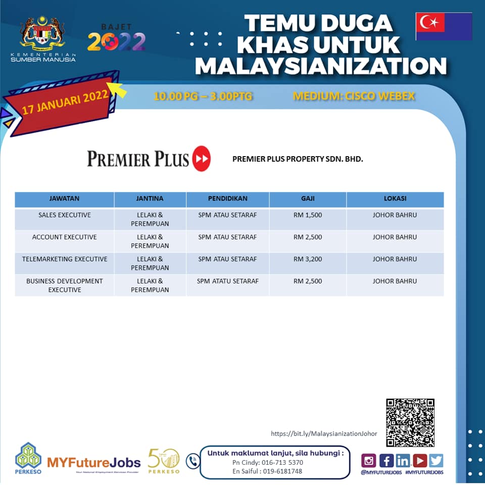 Cara Mohon Temuduga Khas Malaysianization 2.0 Secara Online PERKESO Johor